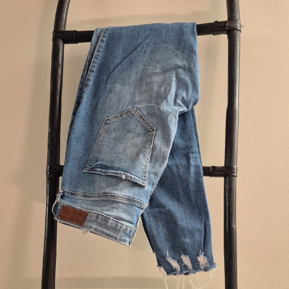 Classic Blue Distressed Women's Jeans